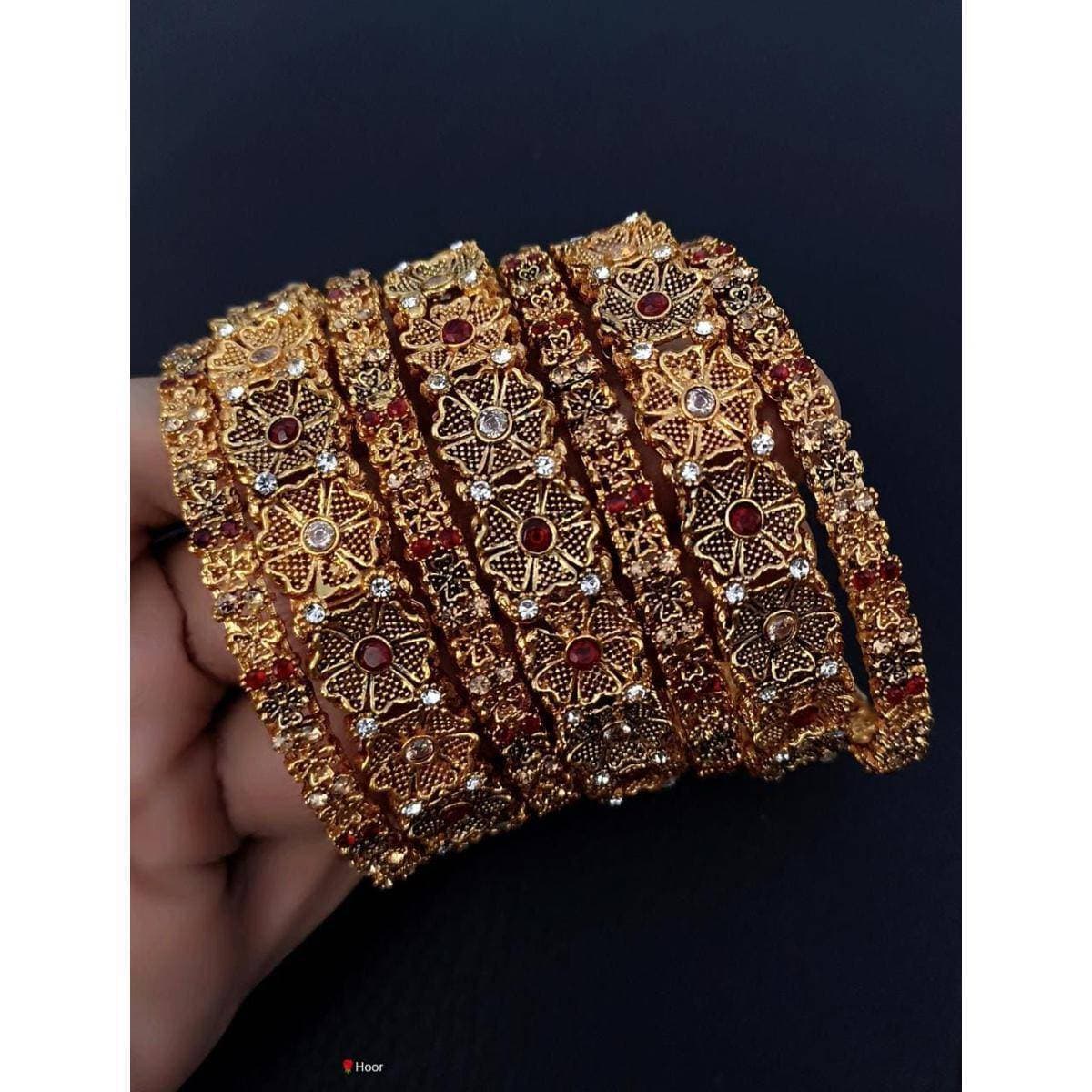 Beautiful Design Bangles for Wedding & Party- 7 Pcs Set
