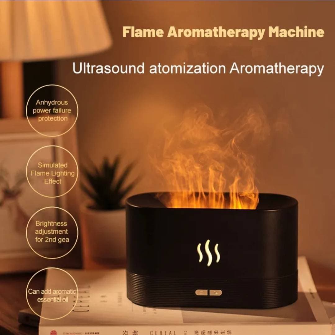 Simulation Colorful Flame Air Humidifier With LED Lighting