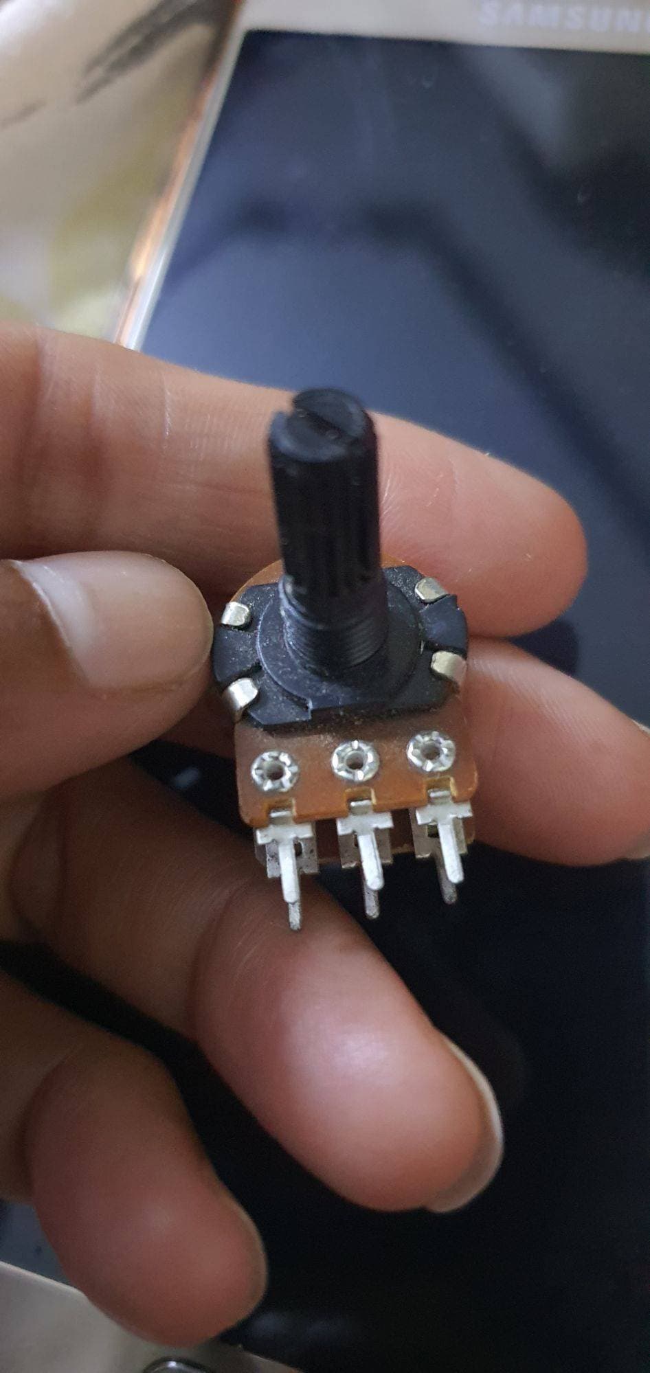 1pc 50K Ohm Variable Resistors Dual Rotary Potentiometer - B50K 6 Pin volume control