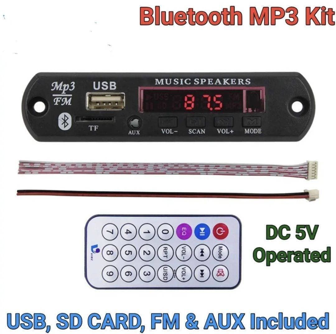 Bluetooth FM USB AUX Card MP3 Stereo Audio Player Module Kit with Remote