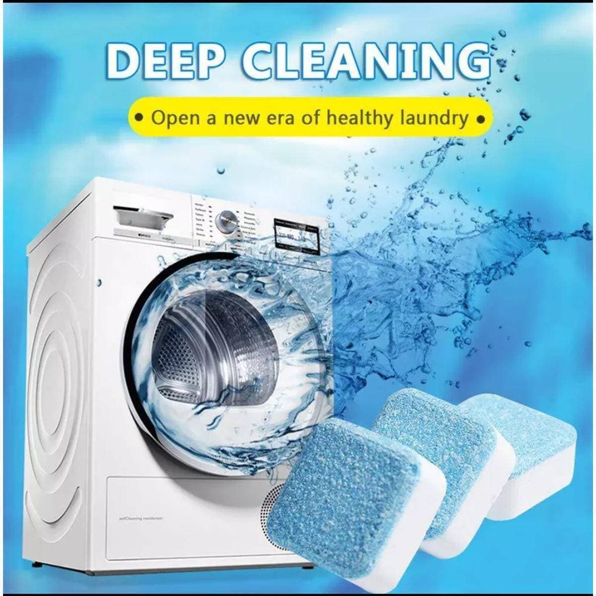 12pcs Useful Washing Machine Cleaner Deep Cleaning Remover Deodorant Durable Multifunctional Home Laundry Supplies