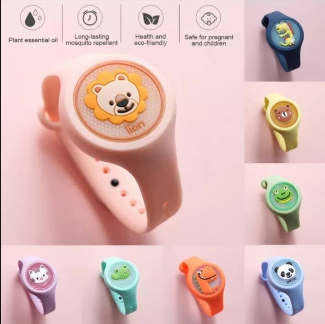 Cartoon Mosquito Repellent Anti Insect Bracelet Plant Essential Oil For Kids