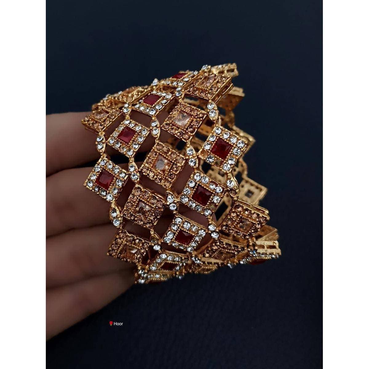 Beautiful Design Golden Bangles for Wedding Gift & Party Wear
