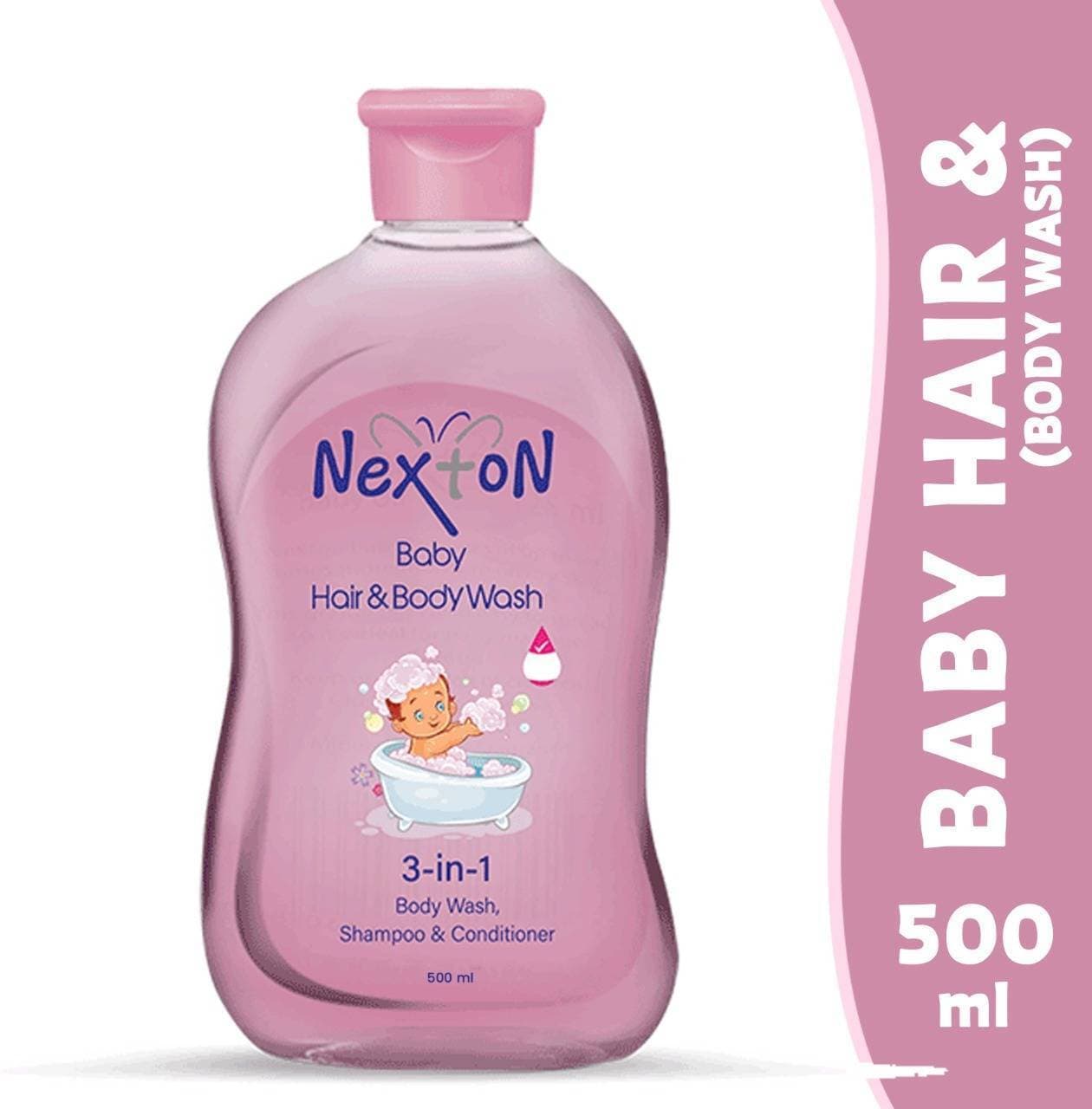 Nexton Baby Hair And Body Wash 3-In-1 500 Ml