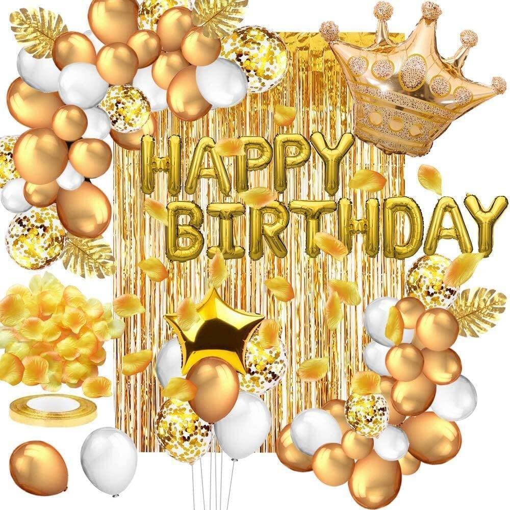 Golden Charming Birthday Party Decoration Set