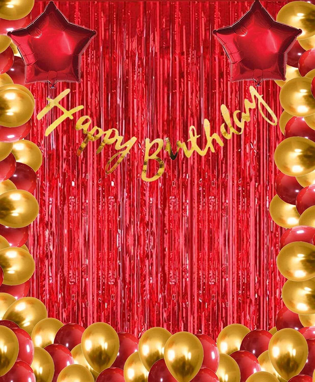 Swanky Birthday Decorations Theme Balloons Set