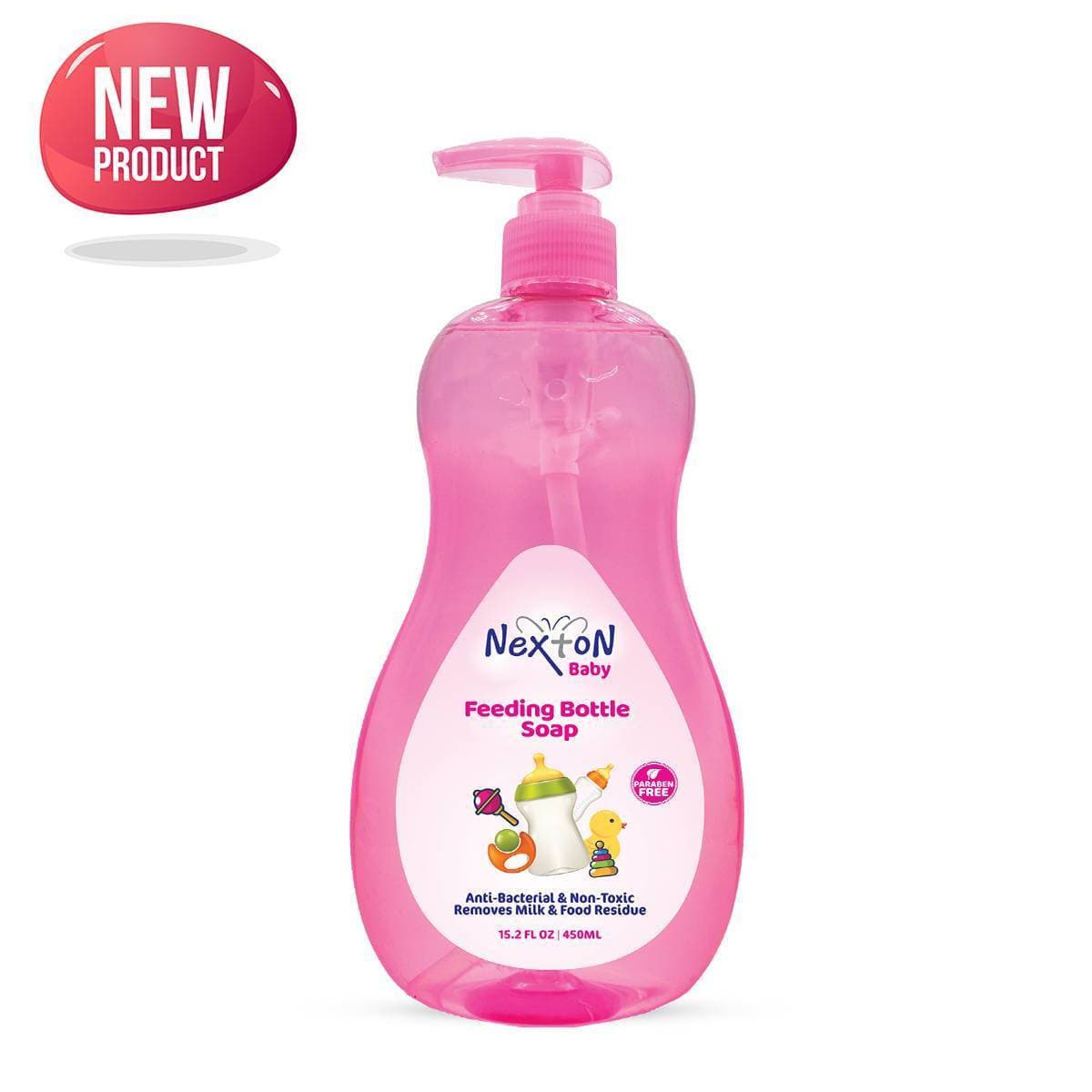 Nexton Feeding Bottle Wash Liquid Cleanser Soap 450Ml