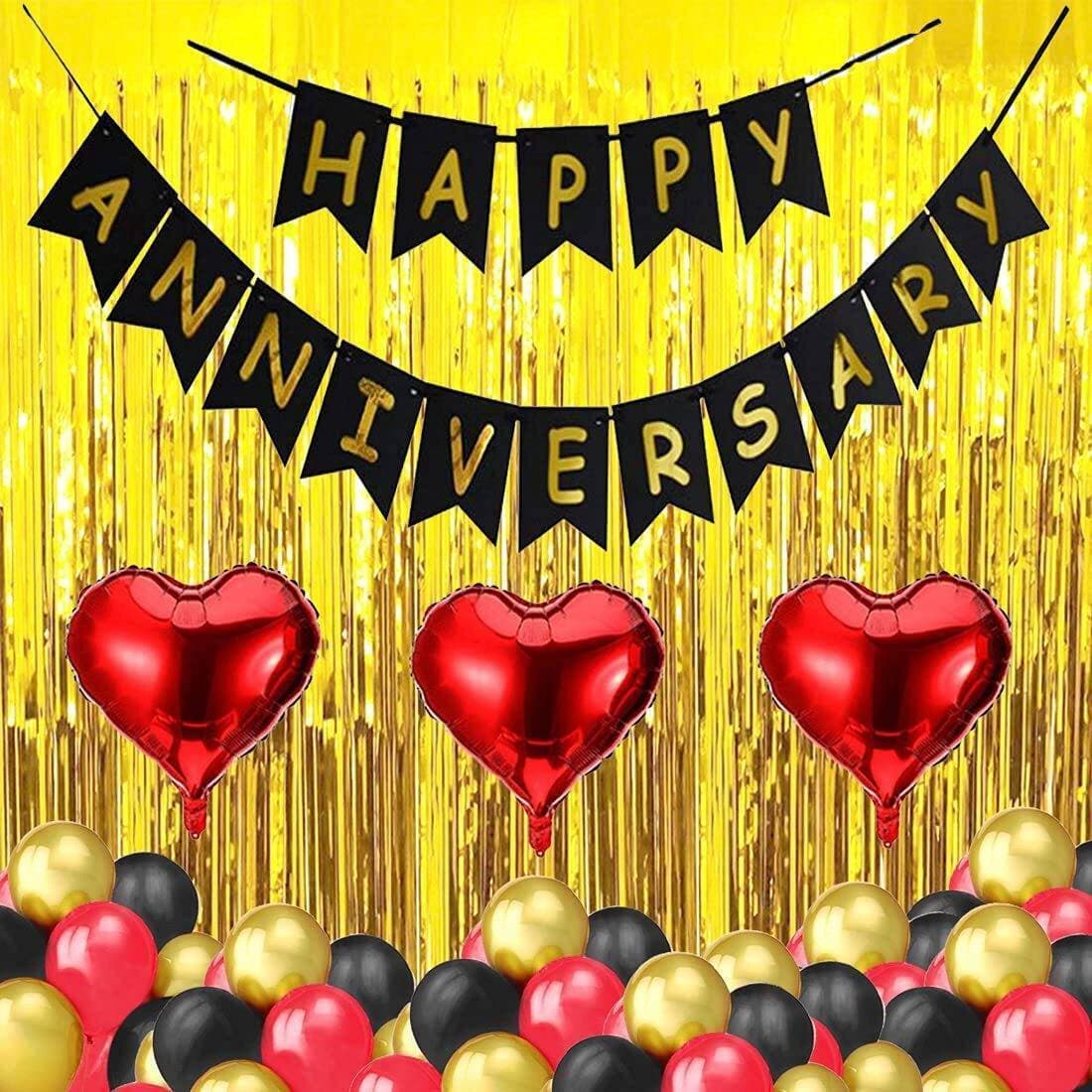 Anniversary Decoration For Home Kit With Balloons