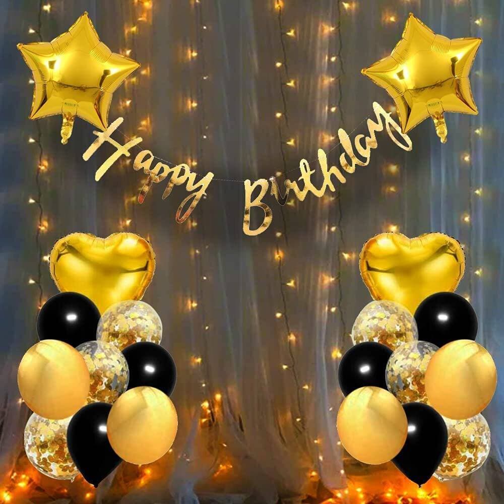 Charming Happy Birthday Party Theme Balloons Set