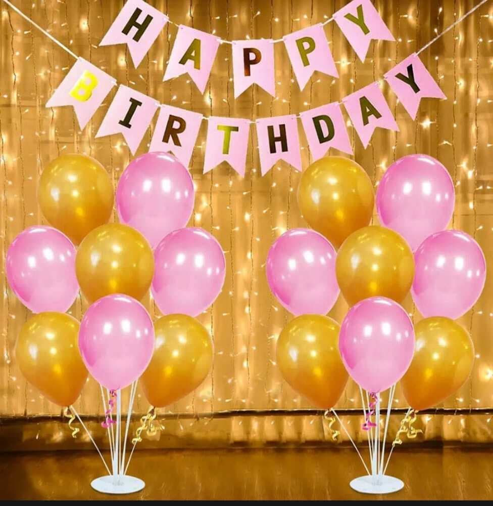Happy Birthday Theme Decorations Balloons Set