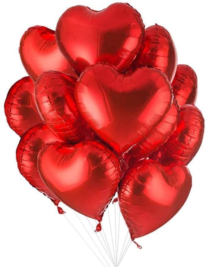 Happy Anniversary Home Decor Red Theme Balloons Set