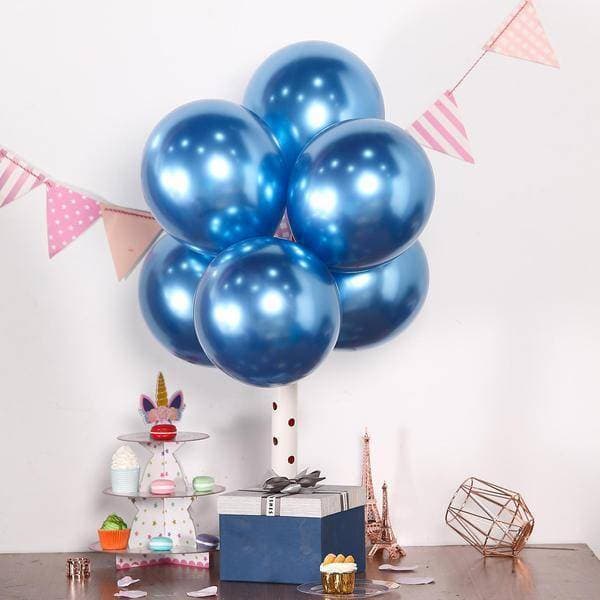 25 PCS Multi Color Metallic Balloon For Birthday Decorations