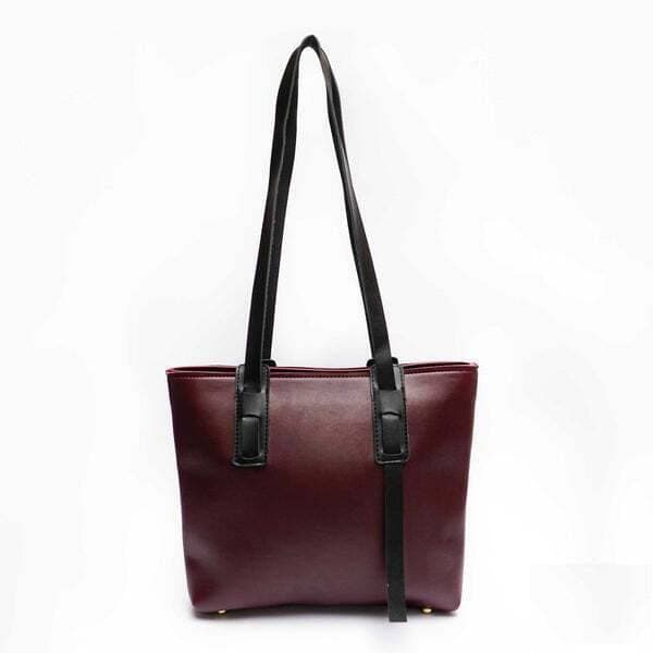 Viva Tote Handbag For Women - Maroon
