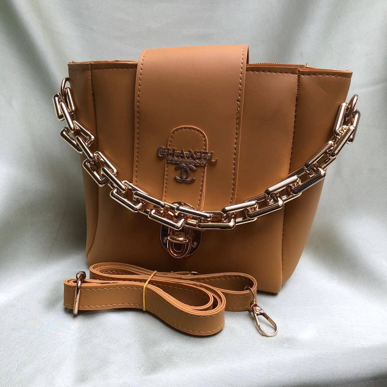 Chain Cross Body Bag Color - Yellow
