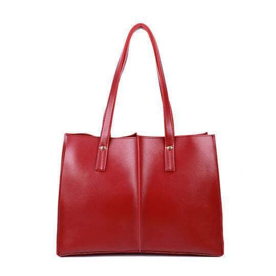 Ladies Vintage Tote Bag For Women - Red