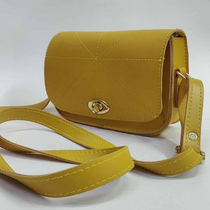 Crossbody Classic Bag For Women - Yellow