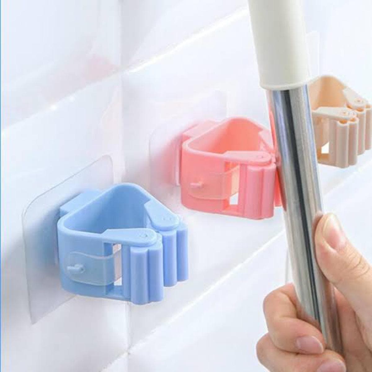 Wall Mounted Mop Organizer Holder