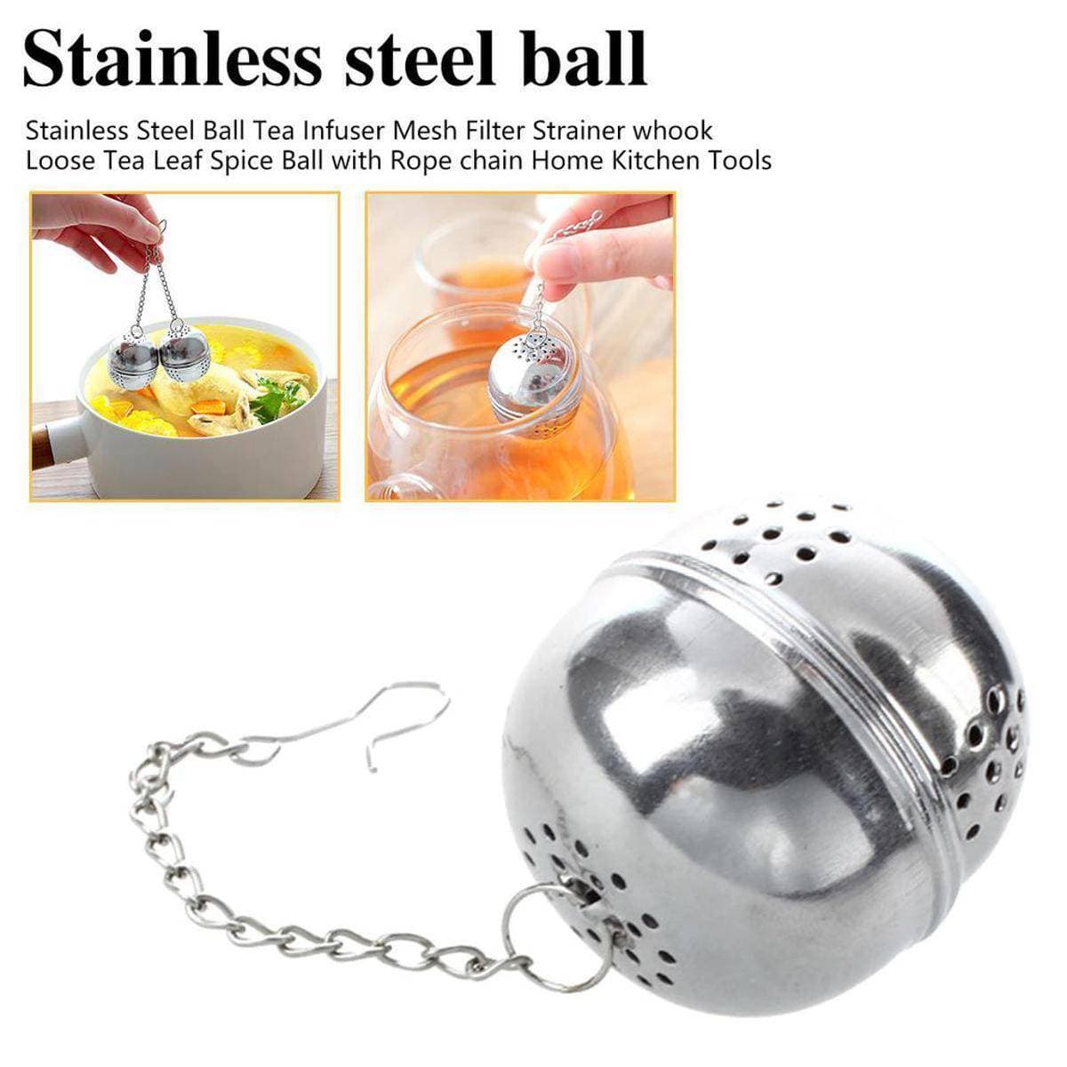 Stainless Steel Mesh Tea Ball Strainer Filter Infuser