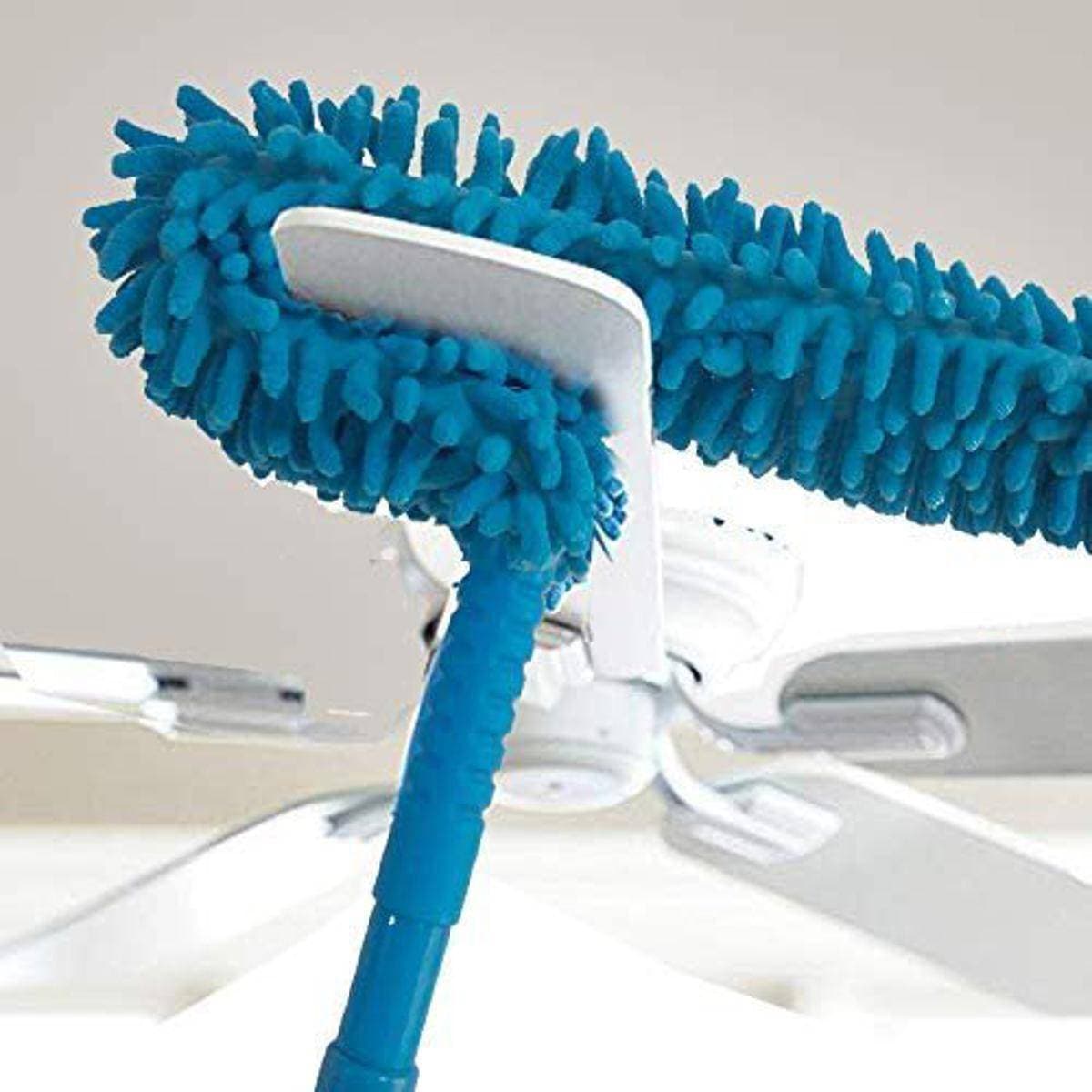 Fan Duster Flexible Micro Fiber Duster With Telescopic Stainless Steel Handle