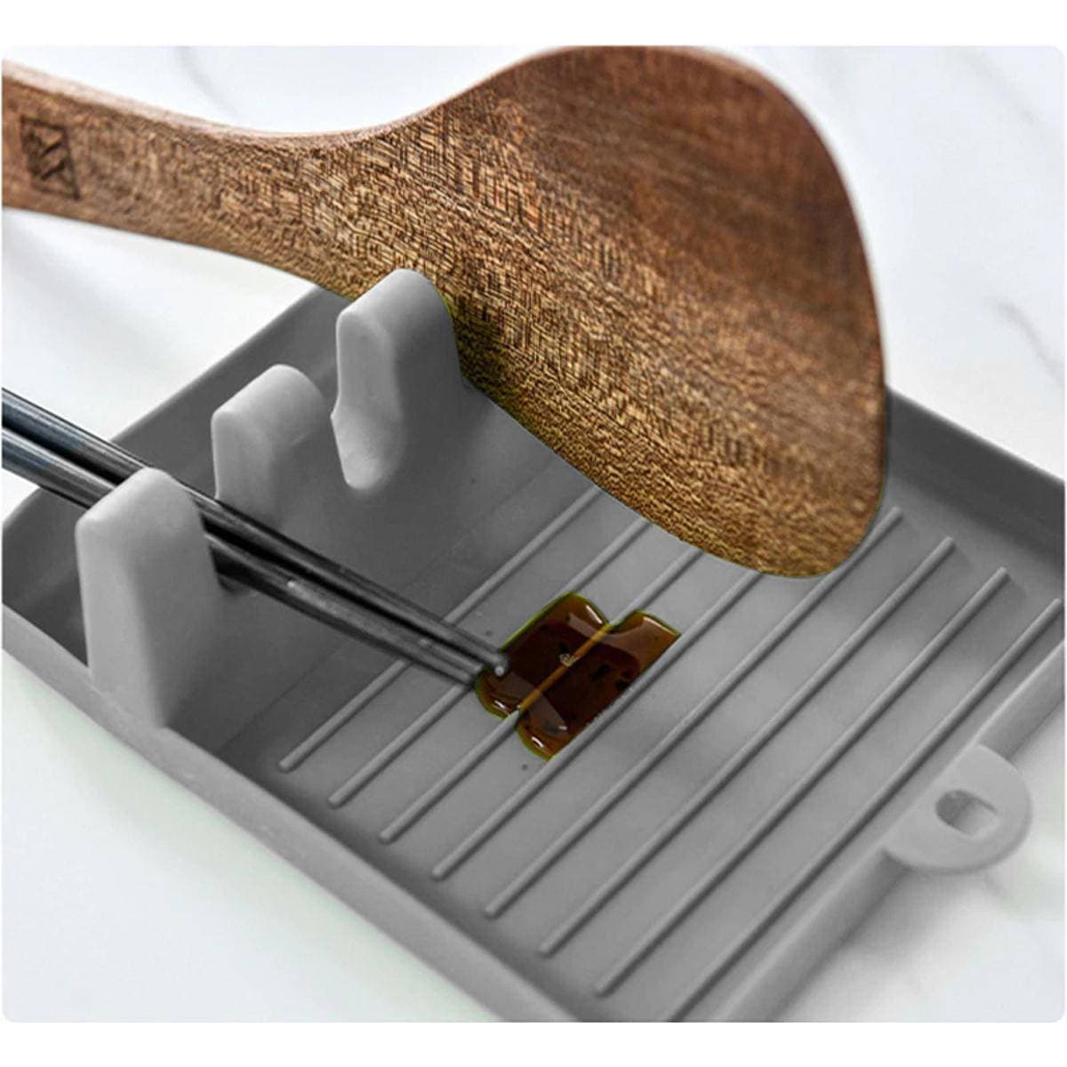 Kitchen Utensil Rest Spoon & Lid Holder