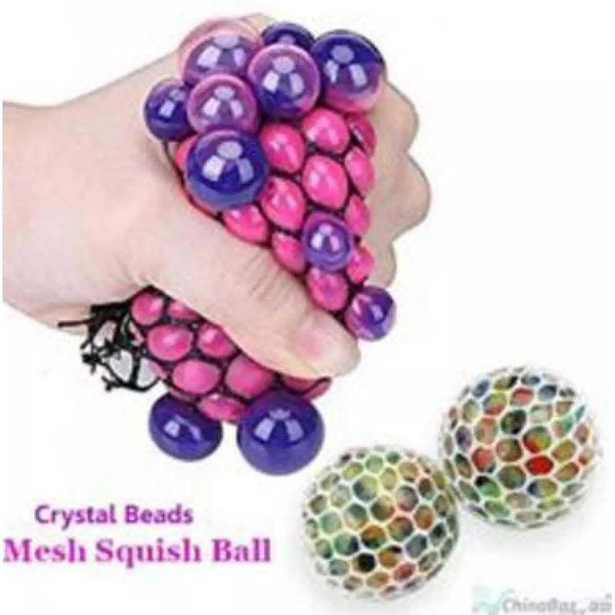 Magic Colour Changeable Grape Mesh Squish Ball Stress Release Playing Toy