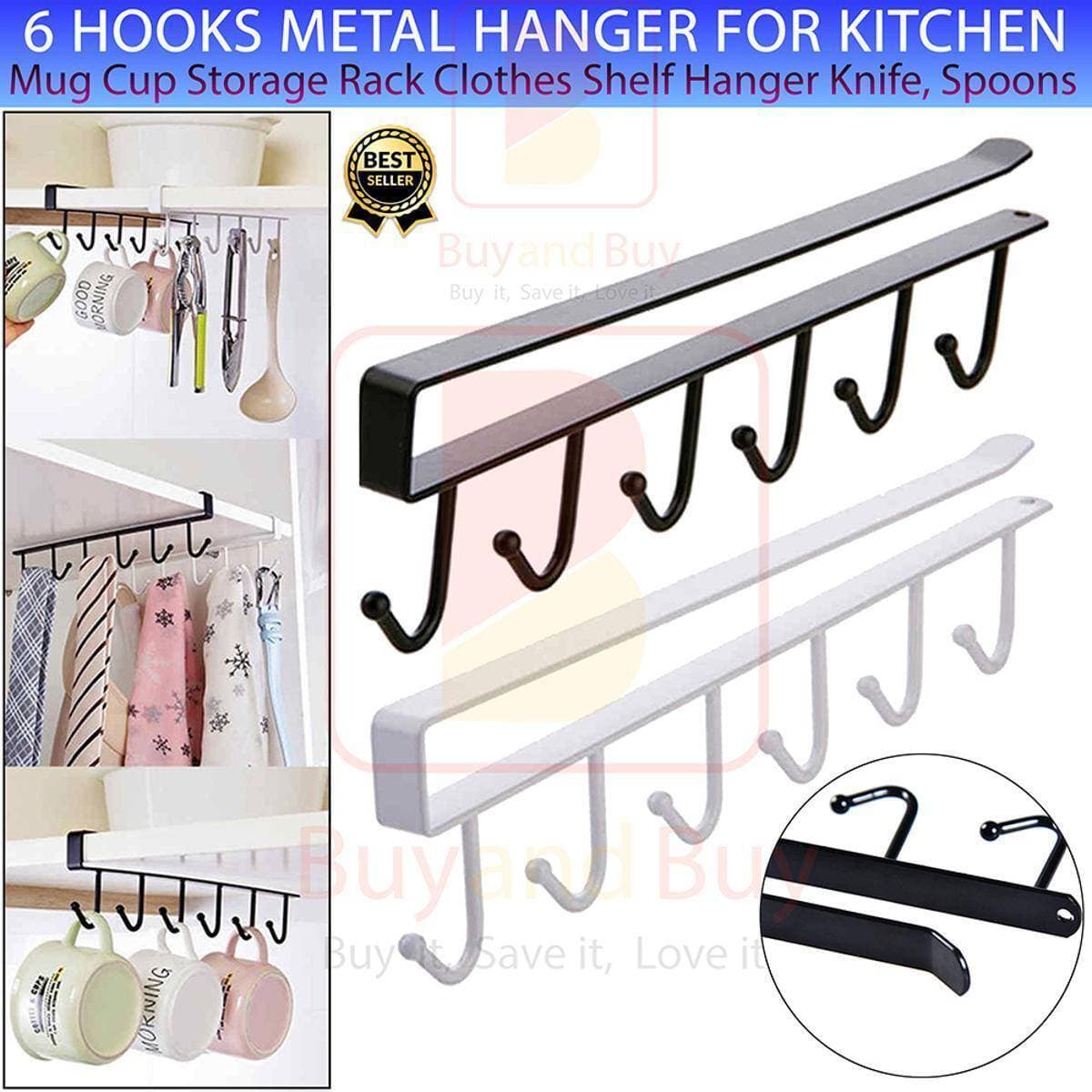 Shelf Mug Rack Kitchen Hanging Organizer Rack Mug Storage Holder