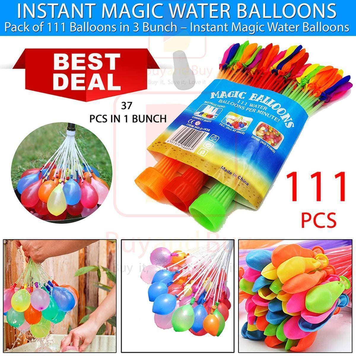 Funny Colorful Mini Balloon Water Balloons For Children - 111Pcs