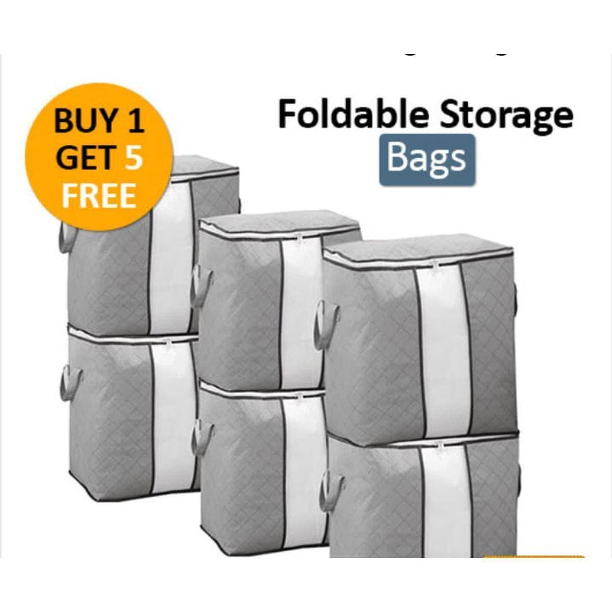 Non-Woven Portable Clothes Storage Bag Foldable Organization Bags