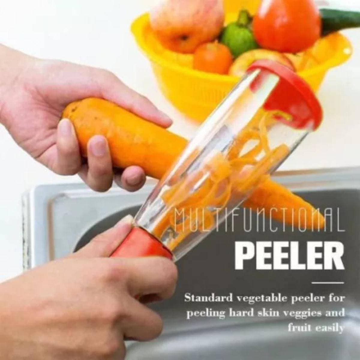 Stainless Steel Storage Peeler With Container