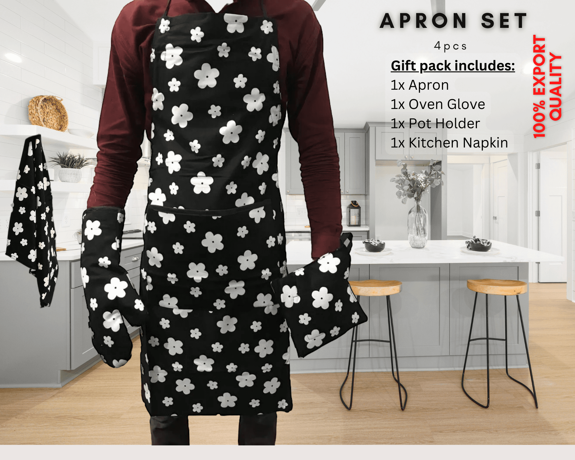Fiaxo Apron Set - 4 PCS