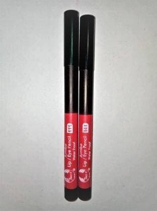 Faceit Eye & Lip Glitter Pencil Rose Red Shade (Pack of 2)