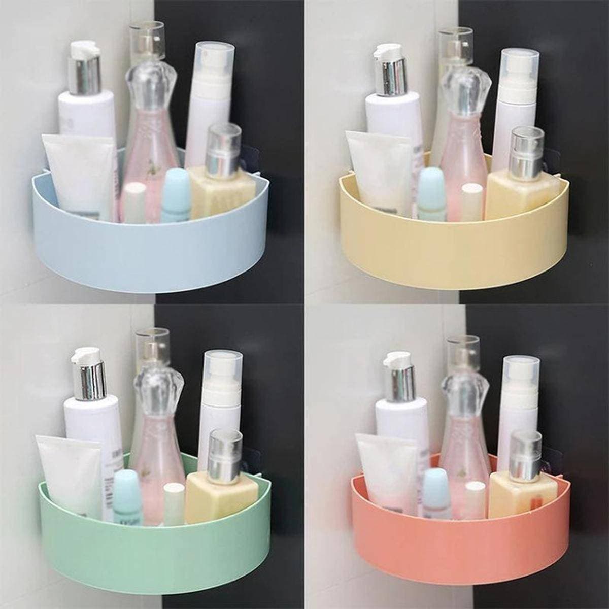 Wall Mount Triangle Shape Unbreakable Plastic Corner Shelf