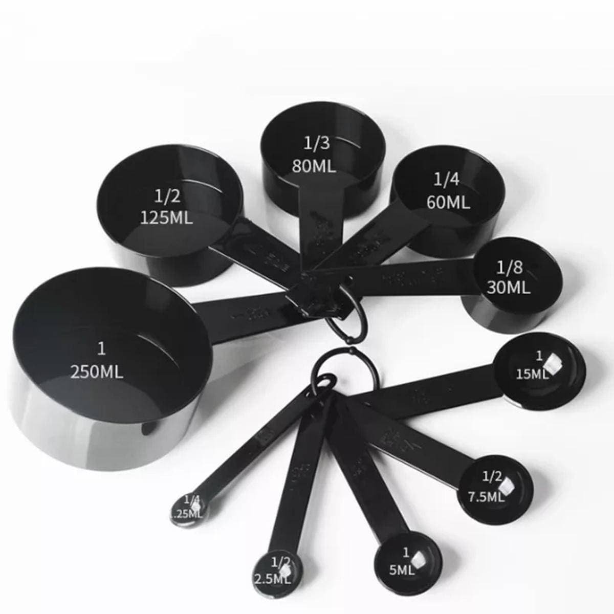 Measuring Cups And Spoons For Baking Coffee Tablespoon Tools - 10 Pcs