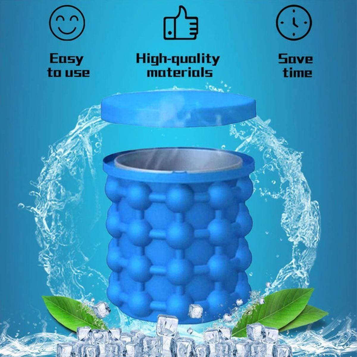 Ice Genie Ice Cube Maker Space Saving Soft Silicone
