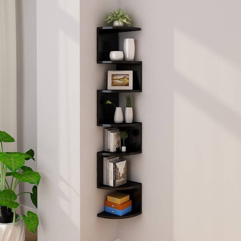 Marvelous 7 Layer Diy Wall Mounted Shelves Wall Mounted Corner Storage
