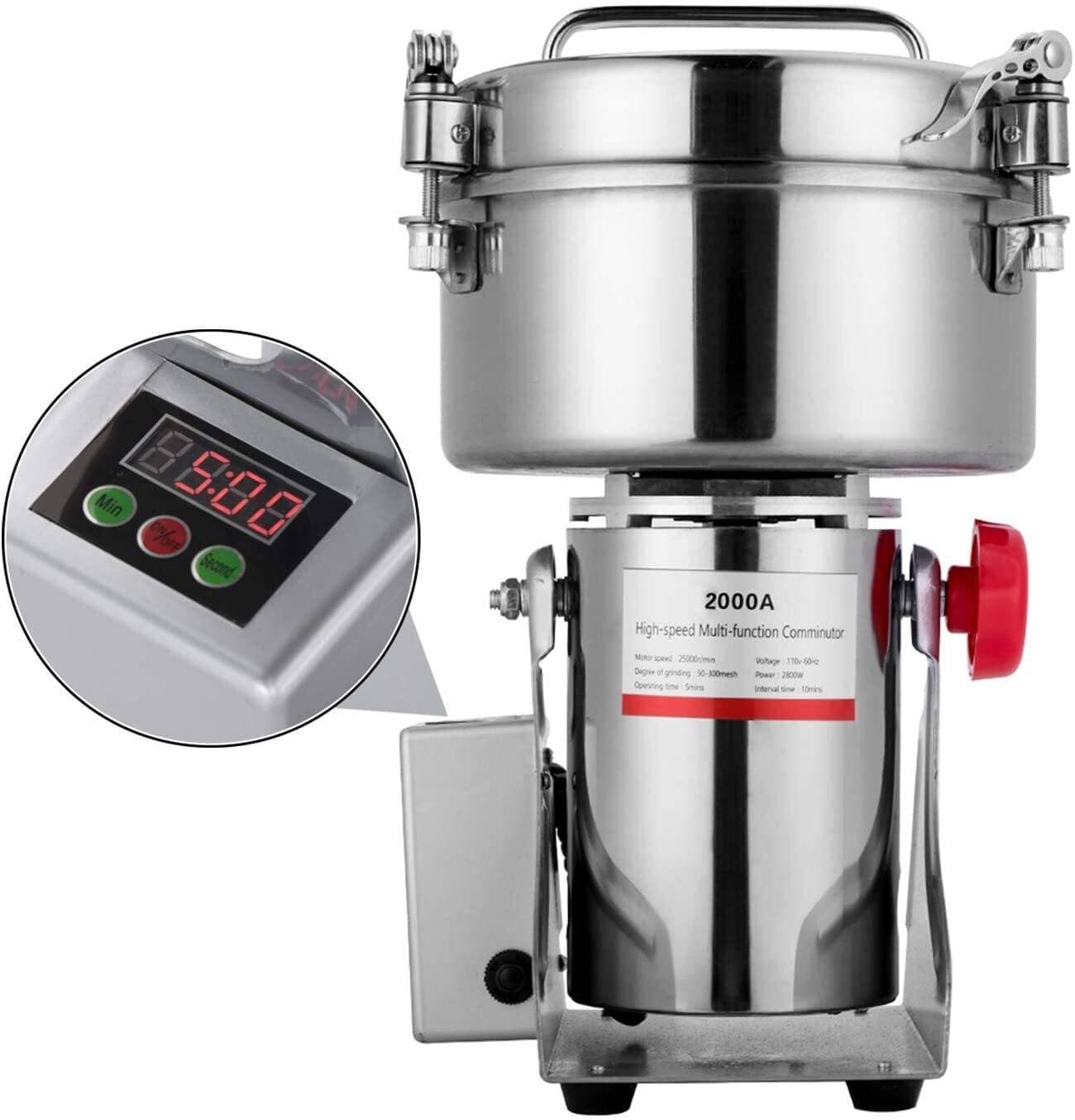 2kg Stainless Steel Electric Grain Grinder Mill For Grinding Various Grains
