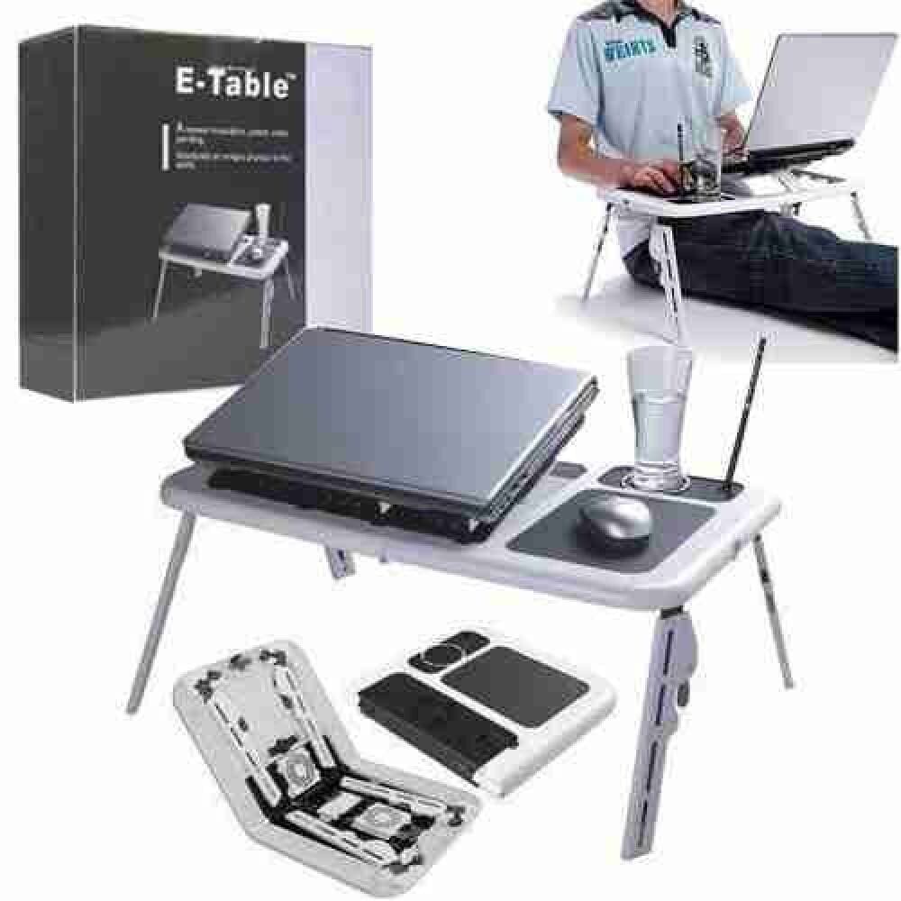 E Table - Laptop Table With Cooling Pad