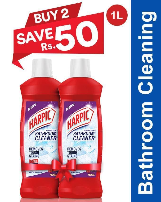 Harpic Bathroom Cleaner Floral- Buy 2, Save Rs. 50