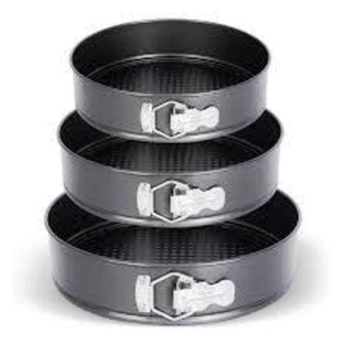 Cake Tin Set,3 Pieces(7/9/10) Non Stick/Leakproof Baking Cake Pan Set