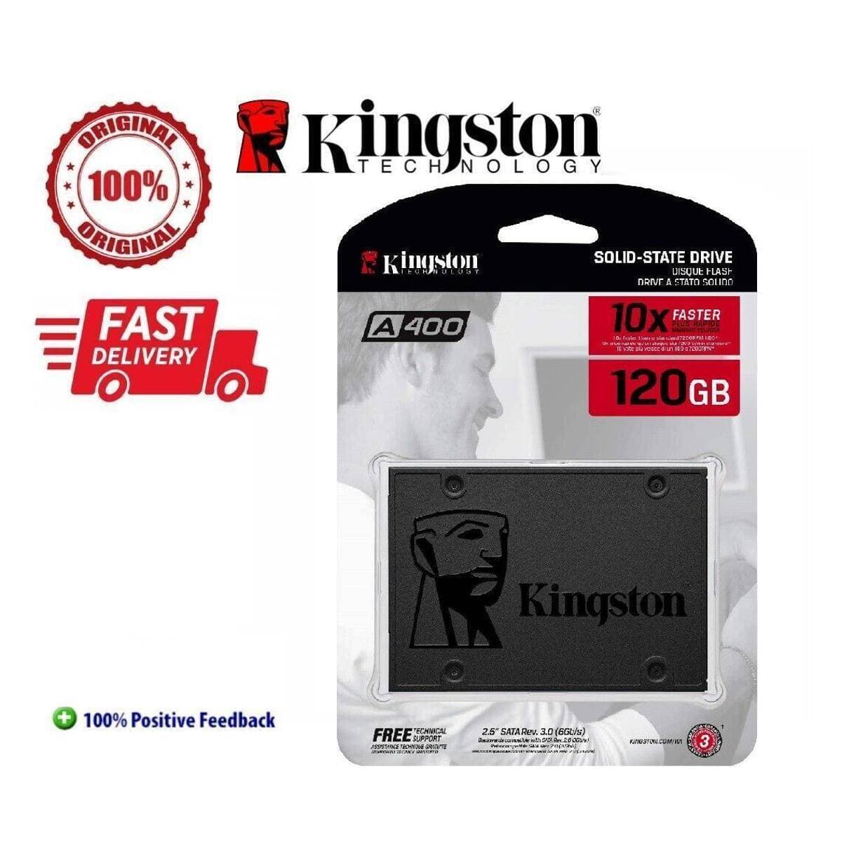 Kingston 120GB SSD A400 Drive - SA400S37/120G