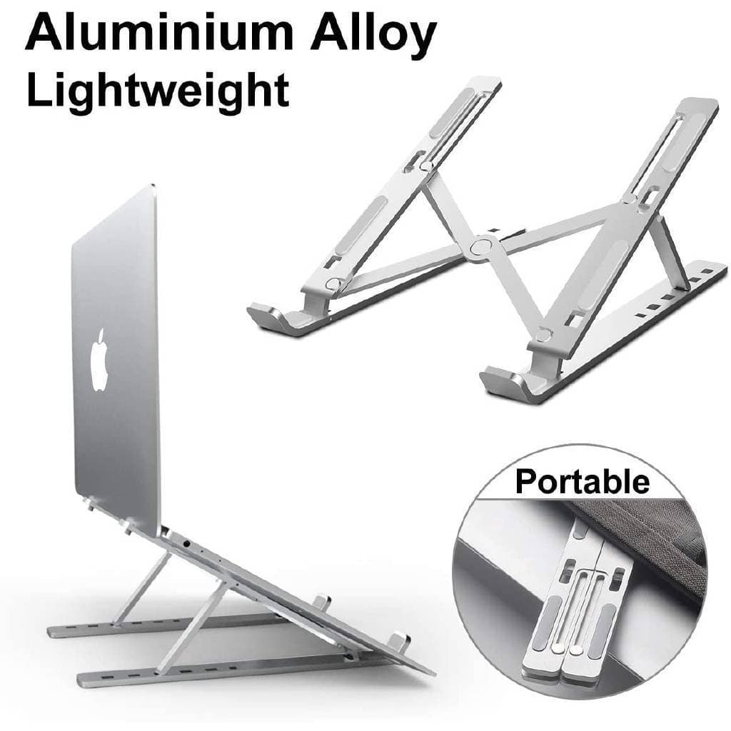 Foldable Adjustable Aluminum Laptop Stand  - 1 Piece