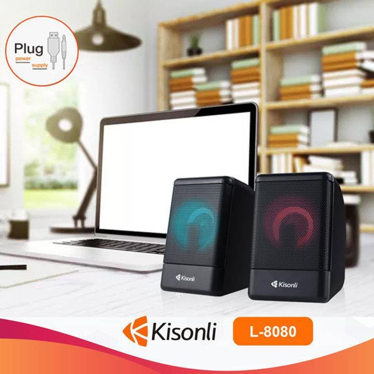 Kisonli L-8080 Gaming Speaker With Deep Bass