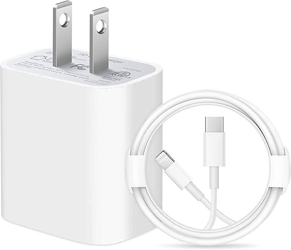 20W USB‑C Power Adapter Charger with PD cable