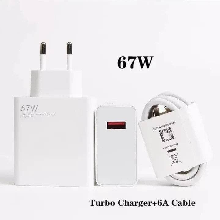 67W Turbo Charger with Type-C Cable