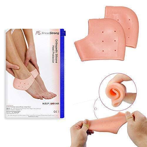 Silicone Gel Heel Pad Socks for Pain Relief and anti crack heel 1 Pair Heel Cups Heel Guards Heel Protector