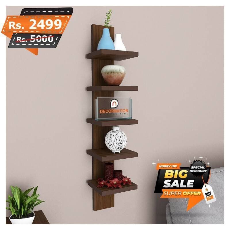 Adorable DIY Wall Mounted Wooden Shelves