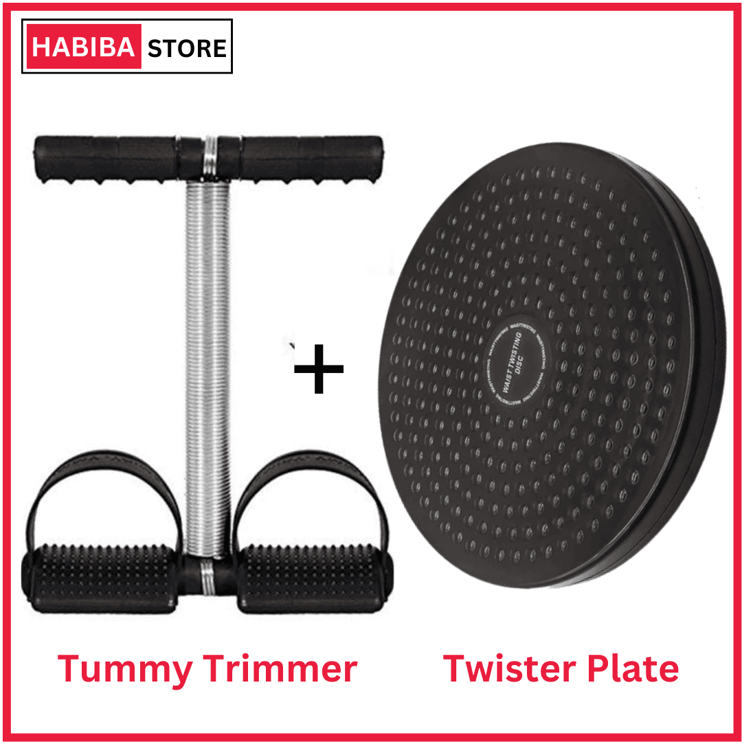 Tummy Trimmer Single Spring & Twister Plate Disc For Home Gym