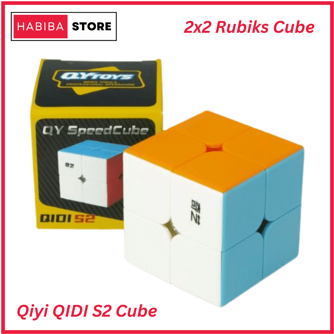 Rubiks Cube 2x2 Sticker Less Puzzle Toy