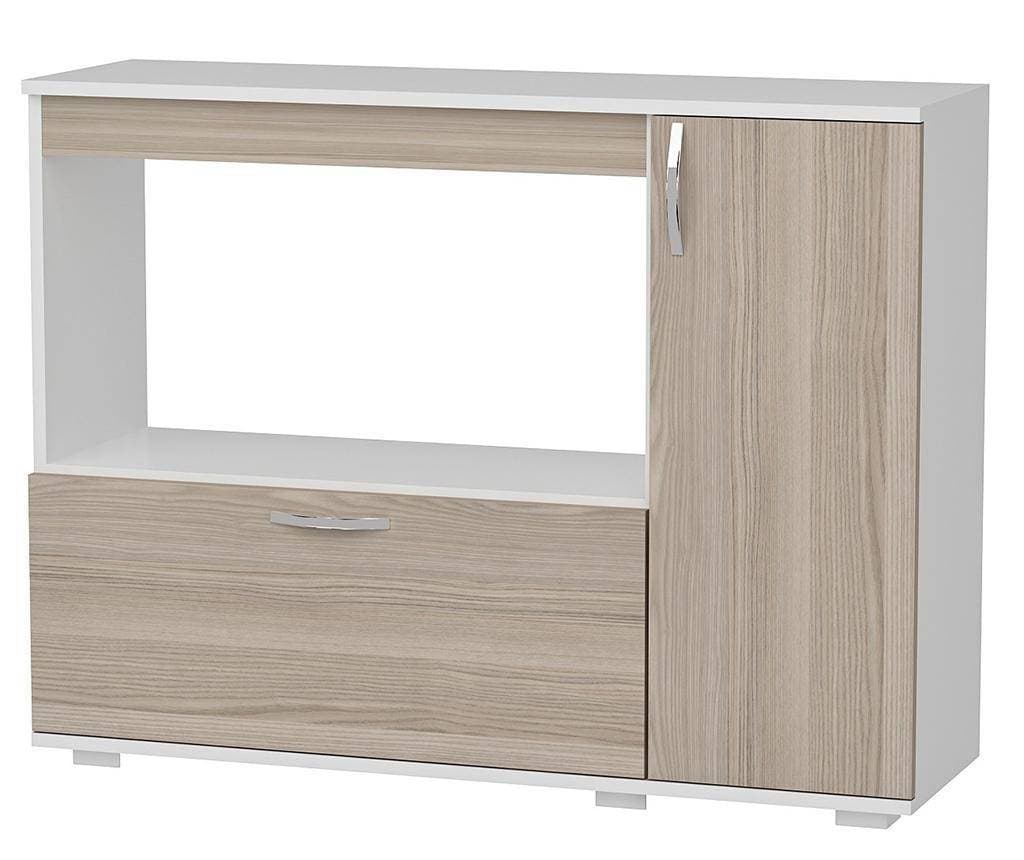 Microwave oven Rack Kitchen Cabinet - Light Brown