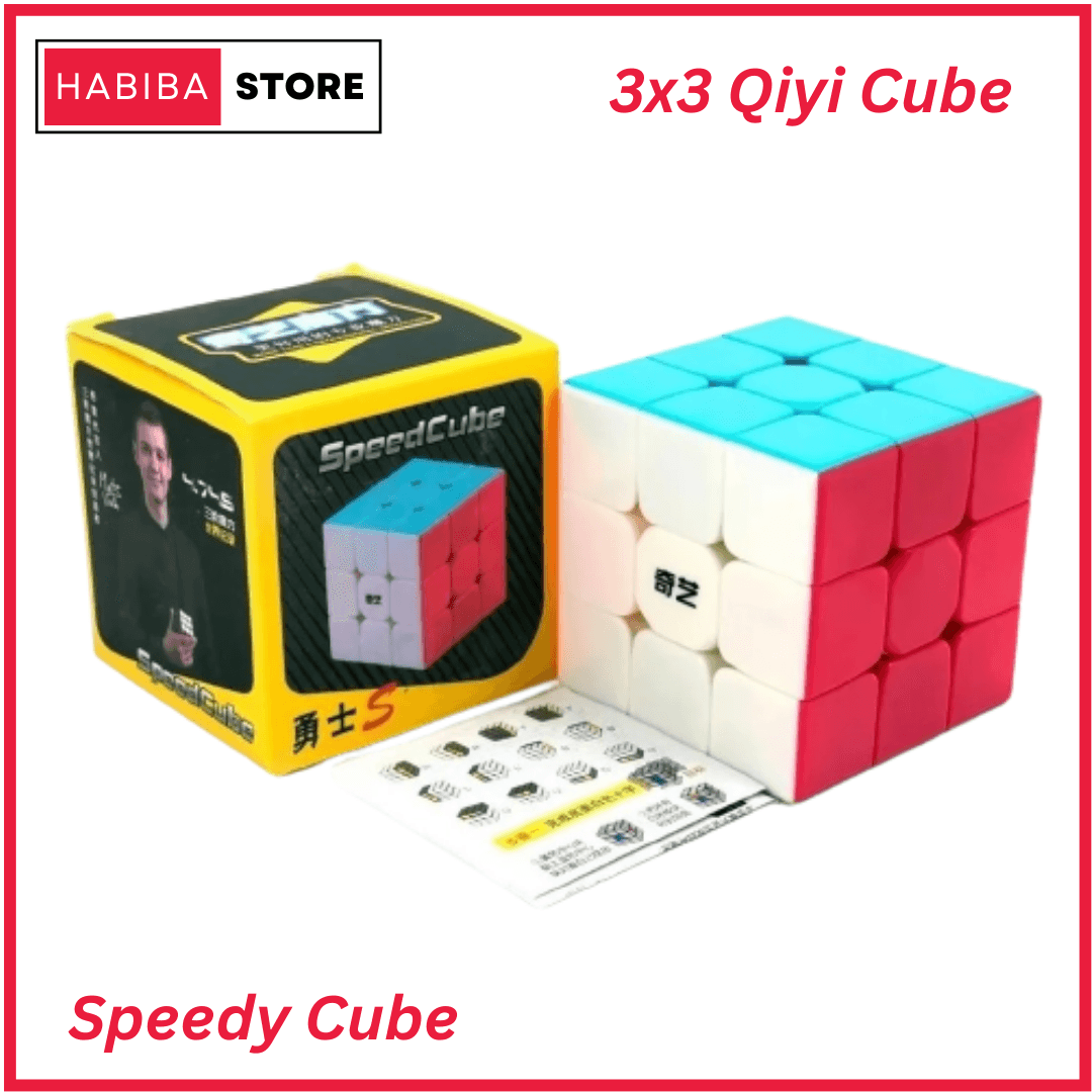 Qiyi Warrior S Rubiks Cube 3x3 Sticker Less Puzzle Toy